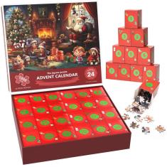 Imagem de Quebra-cabeça do calendário do advento de Natal HGYBHO 1008 peças