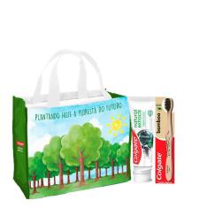 Imagem de Kit Creme Dental Colgate Natural Extracts Purificante 90g+ Escova Dental Bamboo + Sacola Ecologica