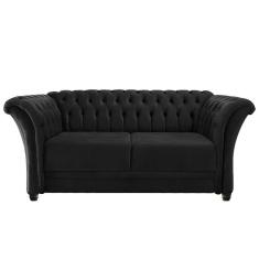 Imagem de Namoradeira Chesterfield Sofia Suede Preto