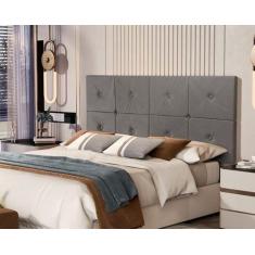 Imagem de Painel Cama Box Cama 1,60 Ferrari Cor Cinza - Jm Casa Dos Móveis - Com