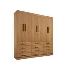 Imagem de Guarda Roupa Casal 6 portas e 12 gavetas Monaco – Cinamomo