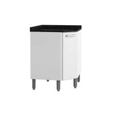 Imagem de Balcao Bertolini Canto Obliquo Gourmet 4010 Aco Dir Branco