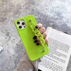 Imagem de Pulseira acrílica fluorescente Cadeia de mão Capa de telefone para iphone 14 Pro 13 11 12 Pro Max XR X XS 7 8 plus SE 2020 Bumper Capa macia, A, Para iphone 14Plus