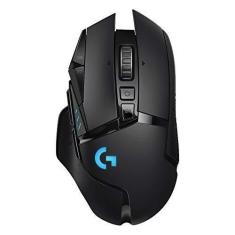 Imagem de Mouse Gamer Sem Fio Logitech G502 LIGHTSPEED com Tecnologia RGB LIGHTSYNC, Ajustes de Peso, 11 Botóes Programáveis, Sensor HERO 25K e Bateria Recarregável - Compatível com POWERPLAY