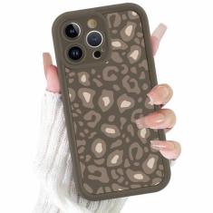 Imagem de Yomjew Capa de telefone com estampa de chita para iPhone 15 Pro Max de 6,7 polegadas, linda estampa de lente de câmera completa, design estético, macia, fina, protetora de TPU (poliuretano