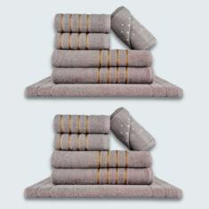 Imagem de Jogo De Toalhas 12 Pçs Coleção Dubai 100% Algodão Cz+cz