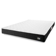 Imagem de Colchão Casal Espuma D33 New Millenium 138x188x19cm Branco/Preto Hellen - Suporta até 120kg por Pessoa