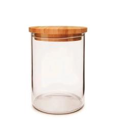Imagem de Pote de Vidro com Tampa de Bambu 700ML