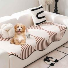 Imagem de Almofada de sofá antiderrapante em forma de nuvem, antiderrapante em forma de nuvem, capas de sofá mágicas, capas de sofá divertidas e felpudas para animais de estimação, colcha de cachorro e gato -
