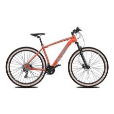 Imagem de Bicicleta Aro 29 Ksw Xlt 27v Freio Hidráulico K7 Garfo Trava Pneu Faixa - Laranja Tam.19