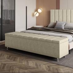 Imagem de Recamier Baú King Itália em Veludo - Sonhar Estofados, VL-30 Bege