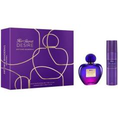 Imagem de Kit Perfume Feminino Banderas Her Secret Desire  - Eau de Toilette 80m