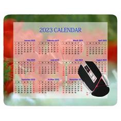Imagem de Mouse pad calendário 2022, nuvens, mar claro, antiderrapante, mouse pad de borracha
