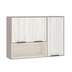 Imagem de Armário Aéreo 120cm 3 Portas e Nichos Stylo Luciane Móveis