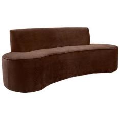 Imagem de Sofá 04 Lugares 230cm Mônaco Veludo Marrom - Nexta Casa