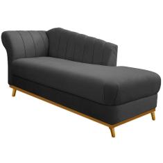 Imagem de Diva Recamier Vanessa 160cm Lado Direito Linho - ADJ Decor