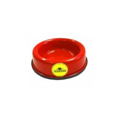 Imagem de Tigela comedouro e bebedouro pesado 12cm vermelho 150mls