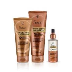 Imagem de Kit Siàge Nutri Óleos Poderosos Shampoo + Condicionador + Óleo Bifásico Capilar