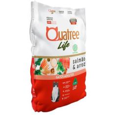 Imagem de Ração Seca Quatree Life Salmão E Arroz Gatos Adultos - 3 Kg