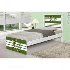 Imagem de Cama Solteiro Futebol Jogador Com Colch o