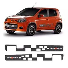 Imagem de Faixa Lateral Fiat Uno Sporting Adesivo Grafite Decorativo