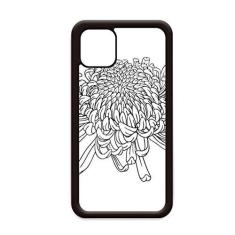Imagem de Capa com contorno de crisântemo para iPhone 11 Pro Max para Apple Mobile Case