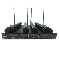 Imagem de Microfone Profissional Sem Fio Uhf Wirelees 4 Bastões Le-912