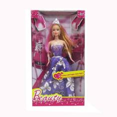 Imagem de Boneca beauty fashion com vestido + varinha magica