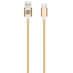 Imagem de Cabo Para Android Micro Usb X Usb De Metal Dourado Dazz