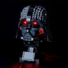 Imagem de Kit De Iluminação Briksmax Para Capacete Lego Darth Vader Modelo 75304
