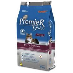 Imagem de Ração Premier Gatos Adultos De Pêlo Longo Frango 7,5Kg - Premier Pet