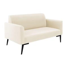 Imagem de Sofá Namoradeira Pés Villach Marisa Veludo Bege D03 - D'rossi