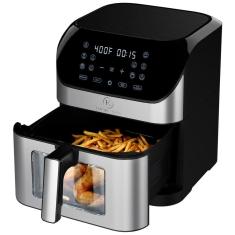 Imagem de Fritadeira Elétrica Air Fryer 7,4L com Janela para Visualização e 8 Funções Predefinições, 1800W 110V, Kitchen Elite, Preta