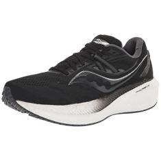 Imagem de Saucony Tênis de corrida masculino Triumph 20, Preto/branco, 41