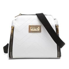 Imagem de Bolsa Transversal Casual Forms com Zíperes e Detalhes em Costuras, Bra
