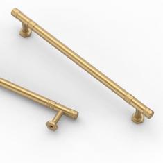 Imagem de Asidrama Pacote com 10 puxadores de armário de cozinha champanhe bronze 7,5 polegadas (192 mm), puxadores de armário de cozinha para puxadores de gaveta de armário