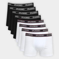 Imagem de Cueca Boxer Duomo Cotton Kit Com 8 Peças Individual
