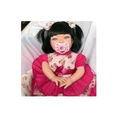Imagem de Boneca Bebê Tipo Reborn Realista - Kit Acessórios - Kaydora Brinquedos Cod:014