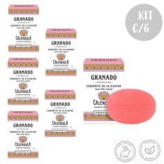 Imagem de Kit C/6 Sabonetes Em Barra 90G Terrapeutics Calêndula Vegetal Granado