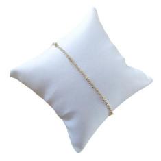 Imagem de Pulseira Infantil Folheada A Ouro 18K Semi Joia Com Bolinhas - De Cast