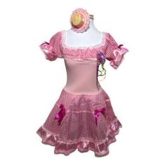 Imagem de Fantasia Vestido Junina Caipira Luxo Lirio Infantil - Festalinda
