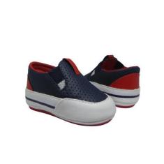 Imagem de Sapatinho De Bebe Tenis Iate Masculino Infantil Menino Rn Maninhos Bab