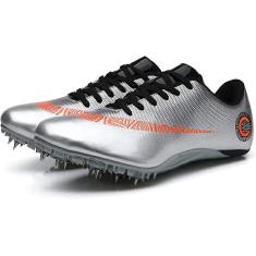 Imagem de Masculino feminino spike sapatos de pista sapatos de corrida de distância destacável 8 unhas spikes sapatos de pista e campo tênis de borracha ao ar livre respirável antiderrapante sapatos e