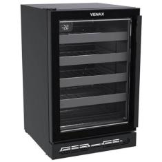 Imagem de Champanheira Venax de Embutir Top Light-in 100 L 24 Garrafas Preto Fosco Porta Invertida 220v 29772
