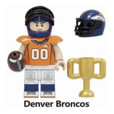 Imagem de Boneco Blocos De Montar Futebol Americano Denver Broncos