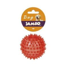 Imagem de Brinquedo Jambo para Cães Bola Espinho com Som Vermelho - Jambo Pet