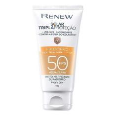 Imagem de Protetor Solar Renew Com Cor Média Clara Fps 50 - Avon