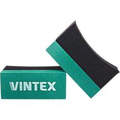Imagem de Kit 2 Aplicadores de Pneu Pretinho Espuma Curvada Vintex