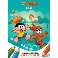 Imagem de Livro - Turma da Mônica - Lendas Brasileiras para Colorir - Saci