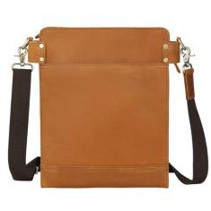 Imagem de Bolsa tiracolo de couro genuíno para homens, bolsa mensageiro para viagens, trabalho, negócios, A